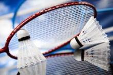 Badminton Racquet and Shuttlecock.